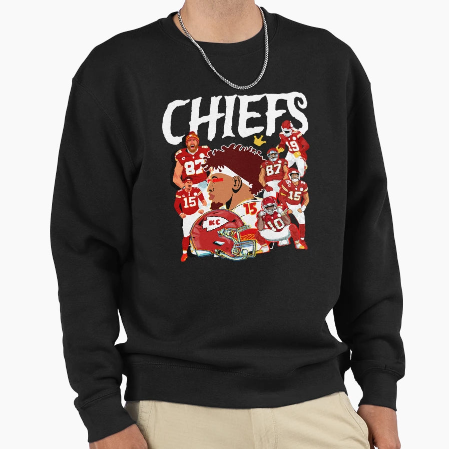 Kansas City Chiefs Red Sweatshirt - Minimalist Print Unisex - T-Shirt, Sweatshirt, Hoodie