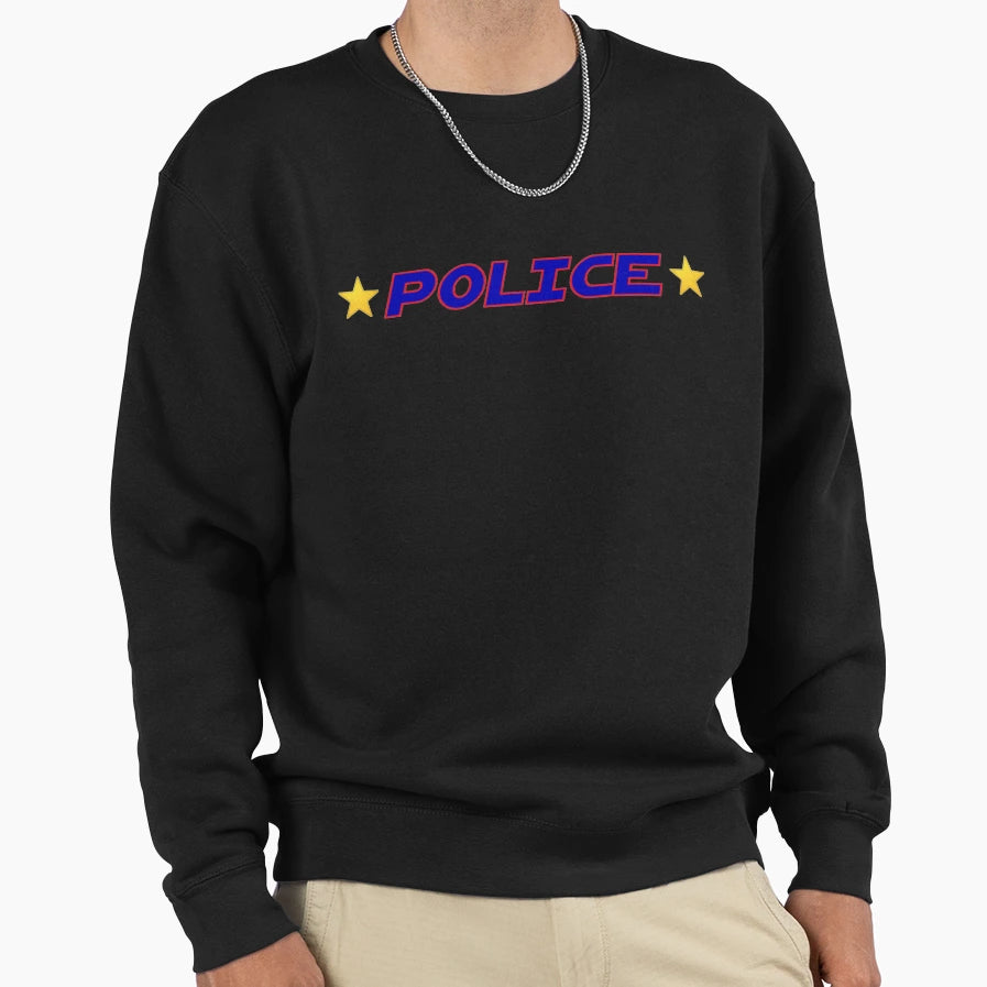 Police Logo Sweatshirt - Aesthetic Graphic Men Women - T-Shirt, Sweatshirt, Hoodie