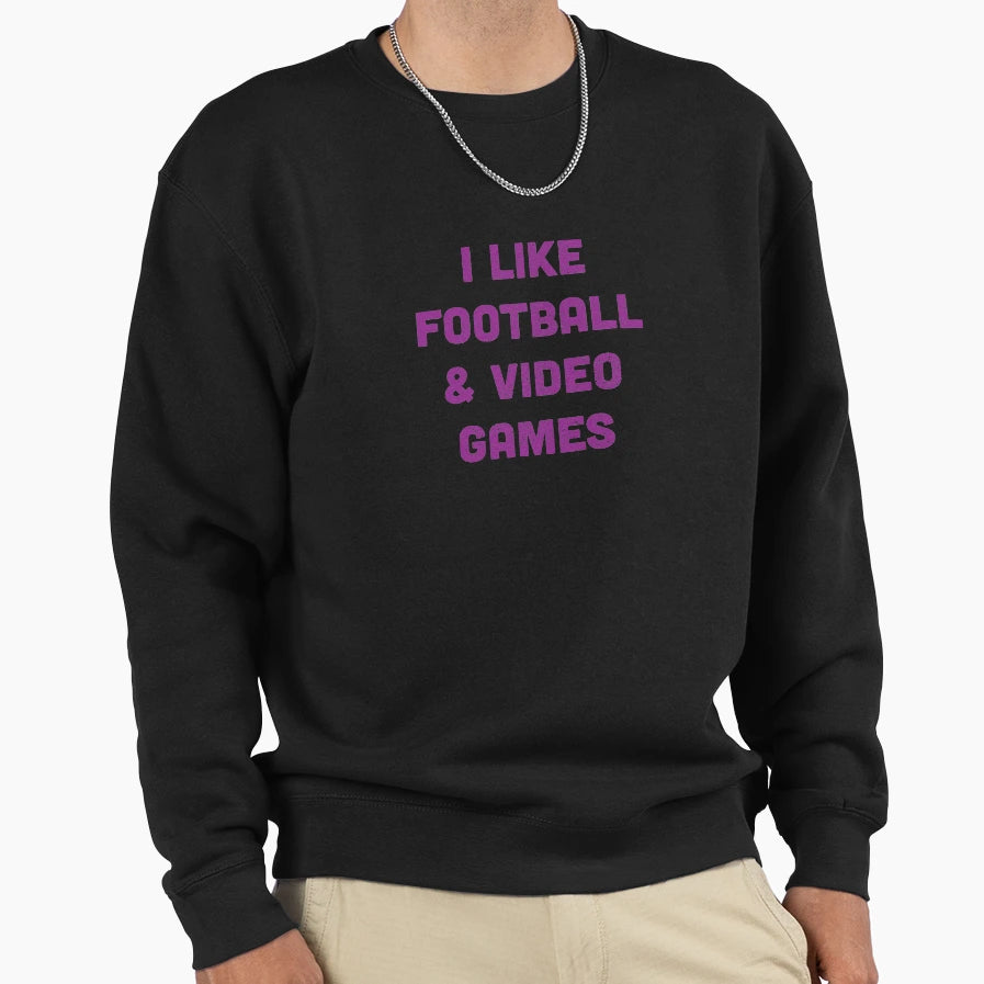 Football Video Games Sweatshirt - Custom Art Print Men Women - T-Shirt, Sweatshirt, Hoodie