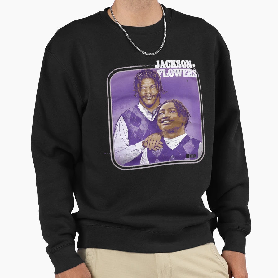 LJ And Zay Flowers Brothers Sweatshirt - Custom Art Print Men Women - T-Shirt, Sweatshirt, Hoodie