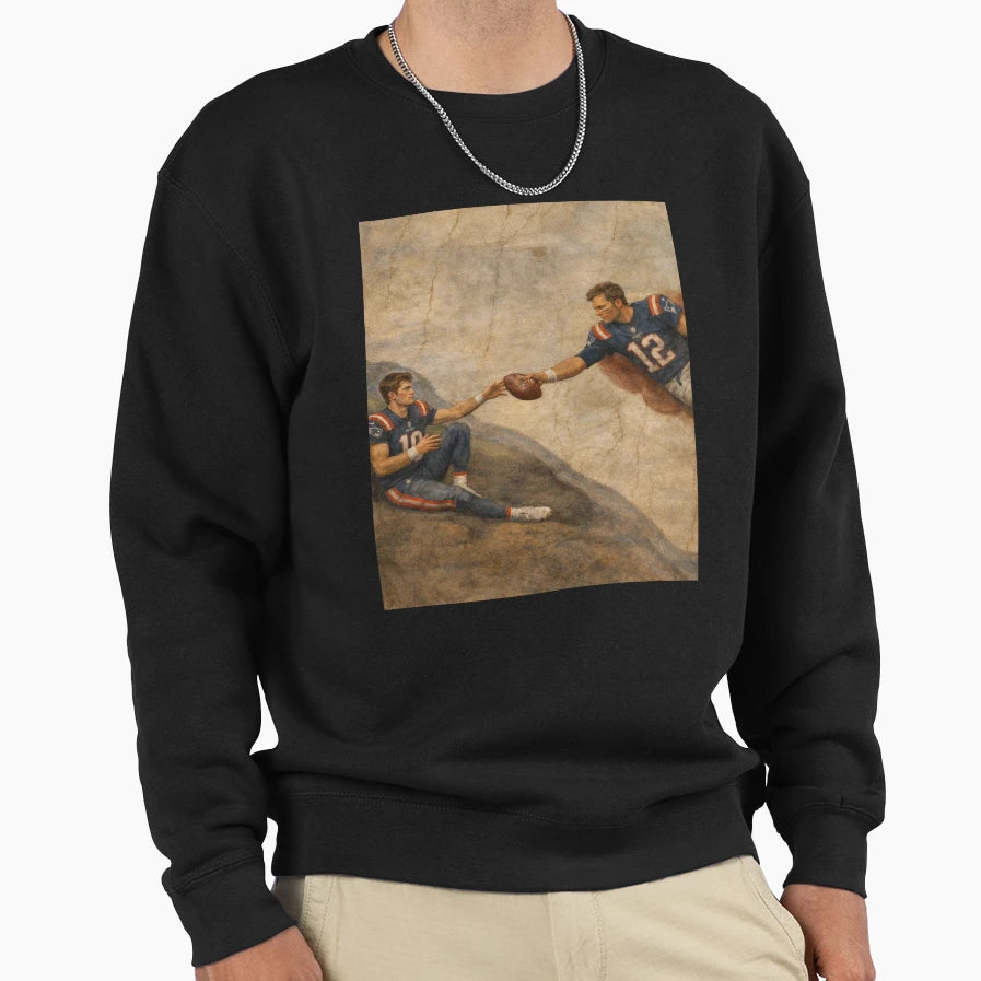 Funny New England Qb Brady And Maye Sweatshirt - Fun Novelty Design Unisex - T-Shirt, Sweatshirt, Hoodie