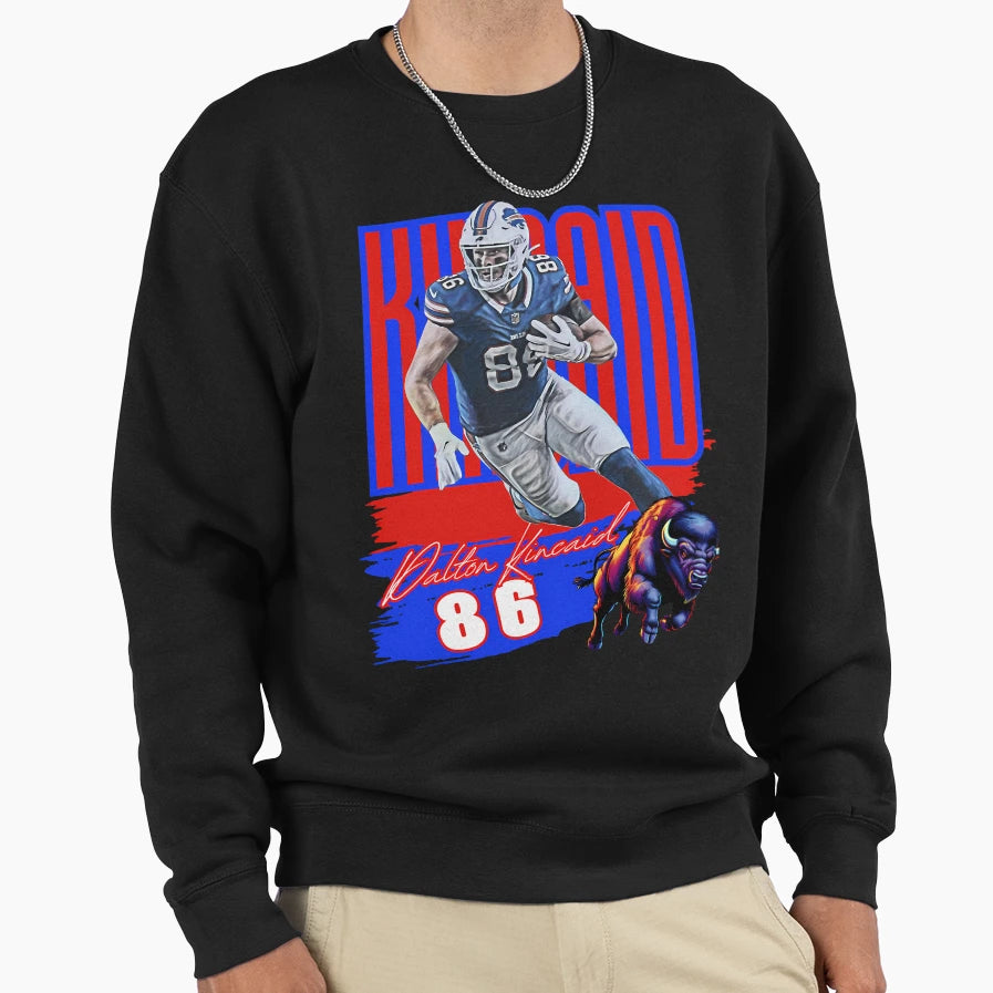 Dalton Kincaid Buffalo Bills Football Sweatshirt - Novelty Apparel Unisex - T-Shirt, Sweatshirt, Hoodie