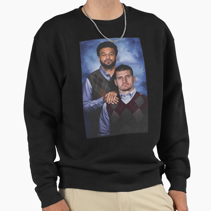 Nikola Jokic Jamal Murray Denver Sweatshirt - Fun Novelty Design Unisex - T-Shirt, Sweatshirt, Hoodie