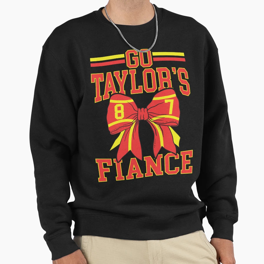 Go Taylors Fianc Engagement Coquette Sweatshirt - Unique Graphic Men Women - T-Shirt, Sweatshirt, Hoodie