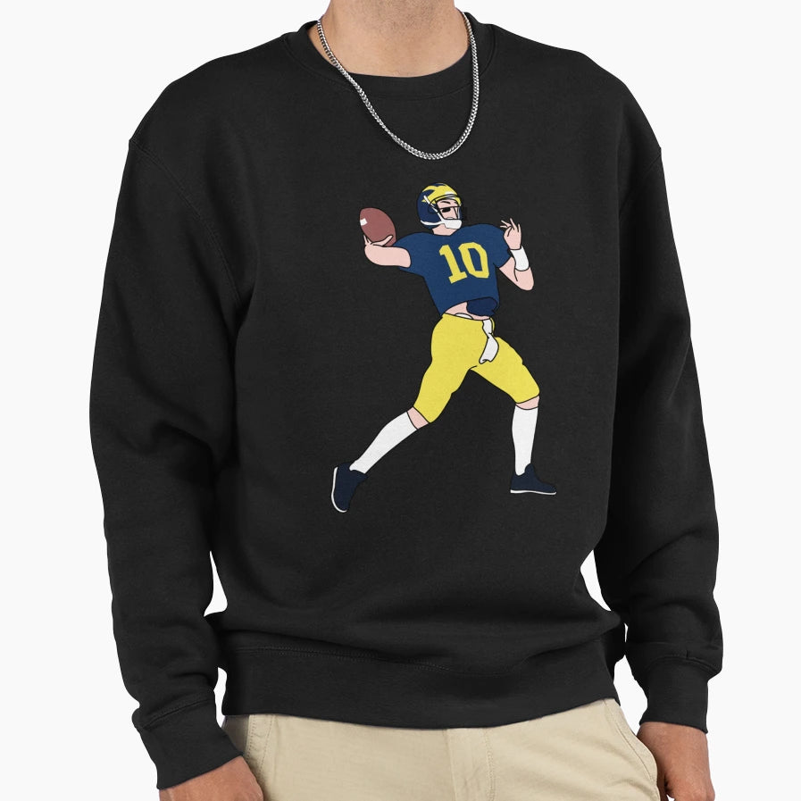 Number 10 And Goat Sweatshirt - Graphic Print Men Women - T-Shirt, Sweatshirt, Hoodie