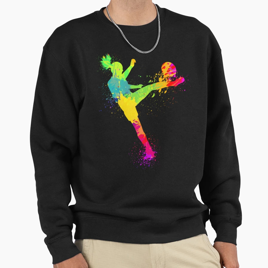Soccer Soccer Player Sport Lover Sweatshirt - Minimalist Print for Adults - T-Shirt, Sweatshirt, Hoodie