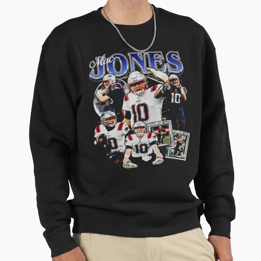 Mac Jones Bootleg Sweatshirt - Graphic Print Unisex - T-Shirt, Sweatshirt, Hoodie