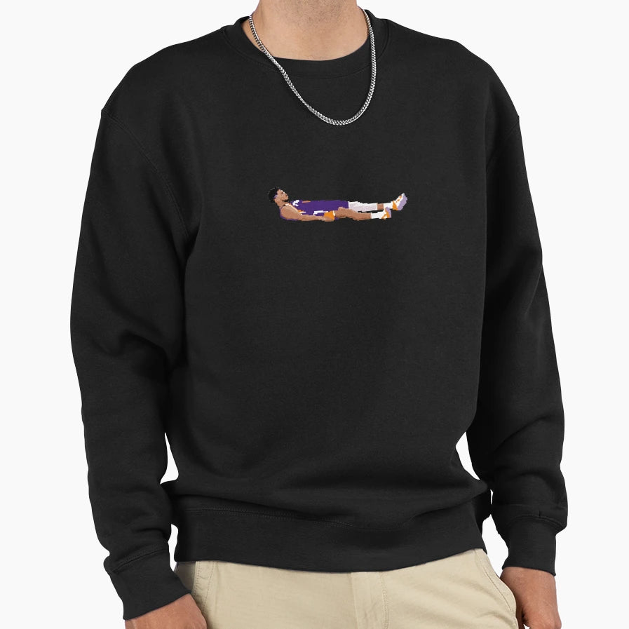 Devin Booker Pixel Lie 001 Qiangy Sweatshirt - Aesthetic Graphic for Adults - T-Shirt, Sweatshirt, Hoodie