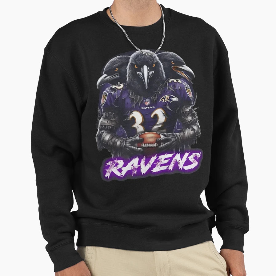 Art Baltimore Ravens Sweatshirt - Trendy Graphic Men Women - T-Shirt, Sweatshirt, Hoodie