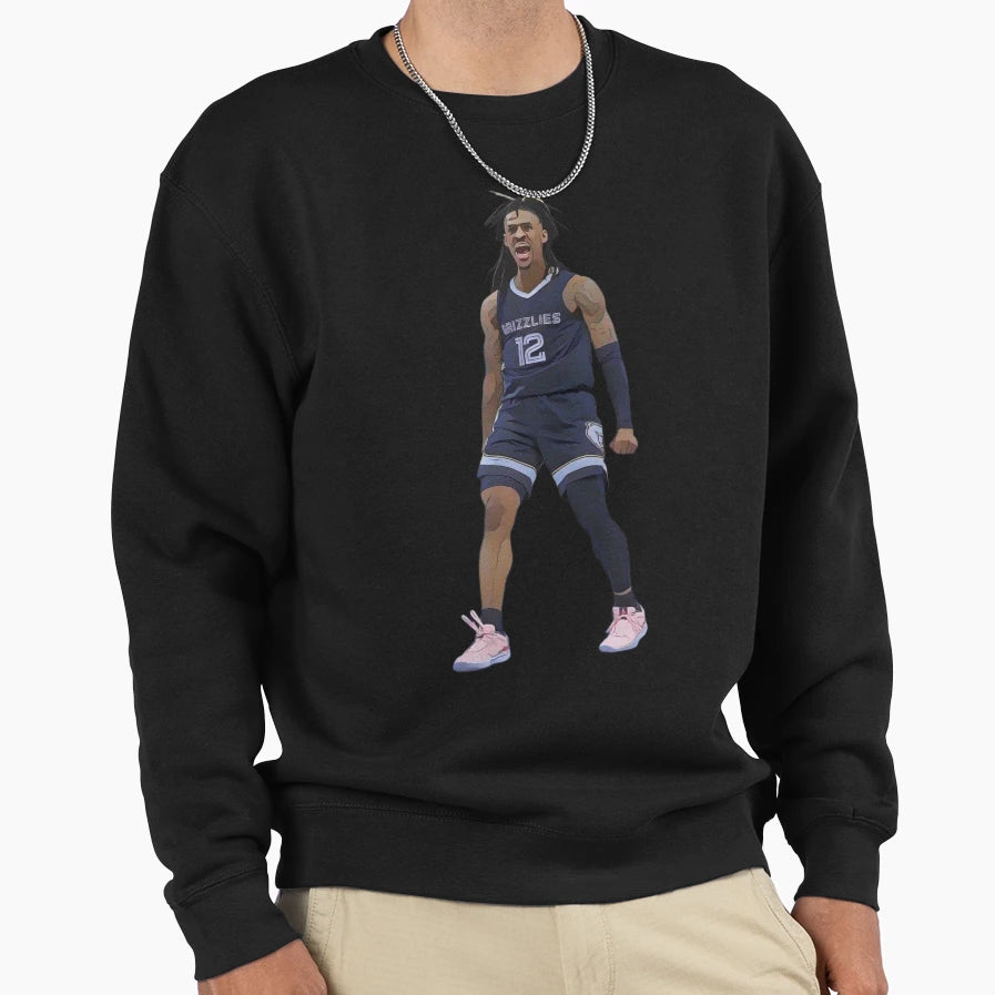 Ja Morant Scream Sweatshirt - Fun Novelty Design Unisex - T-Shirt, Sweatshirt, Hoodie