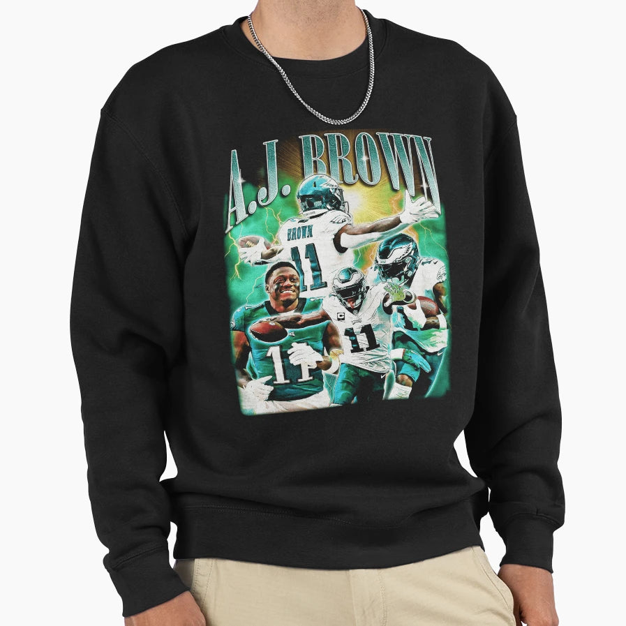 J Brown Fly Power Sweatshirt - Unique Graphic Men Women - T-Shirt, Sweatshirt, Hoodie