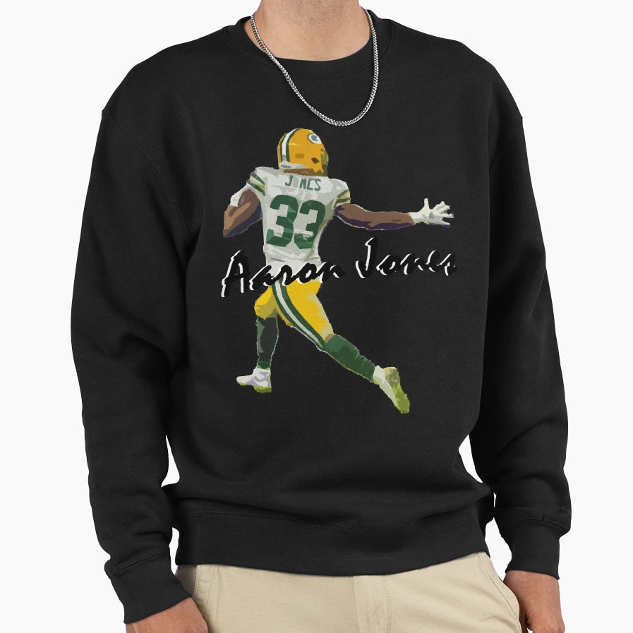 Aaron Jones Sweatshirt - Custom Art Print for Adults - T-Shirt, Sweatshirt, Hoodie