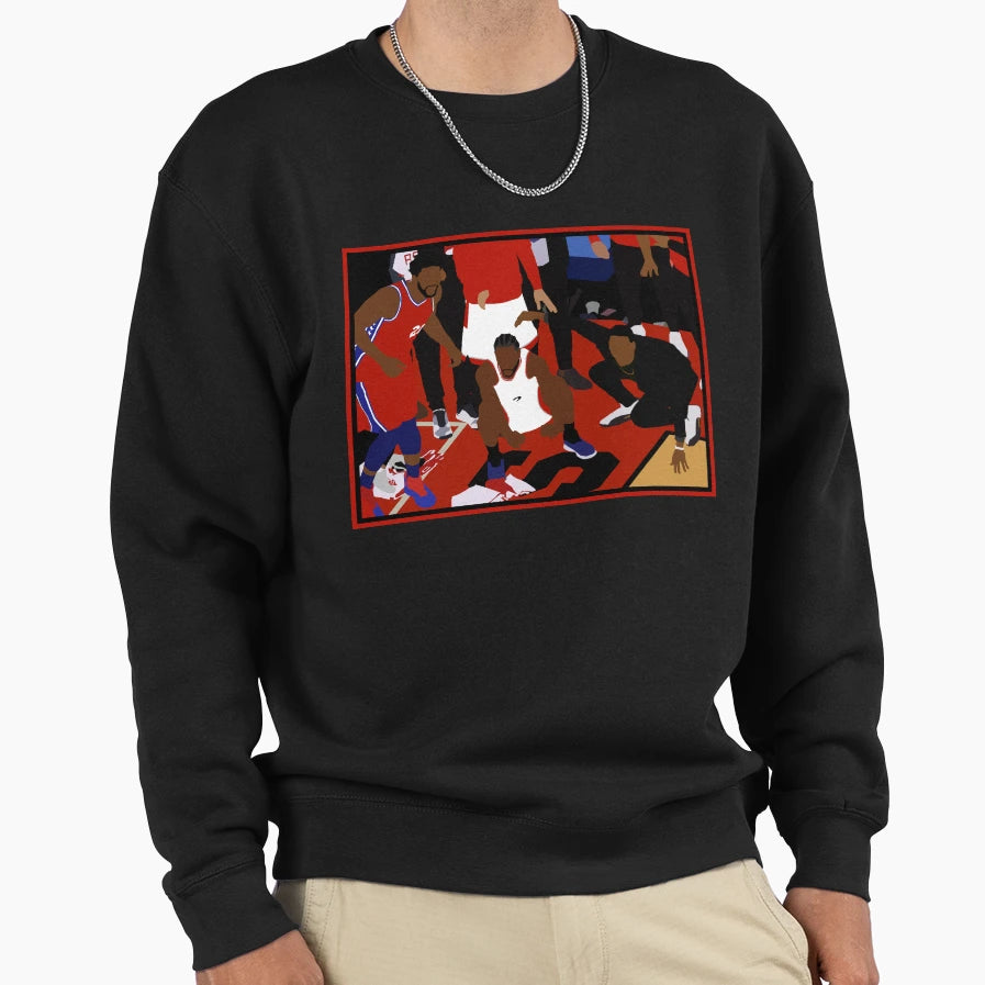 Kawhi Leonard Game Winner Celebration Sweatshirt - Custom Art Print Unisex - T-Shirt, Sweatshirt, Hoodie