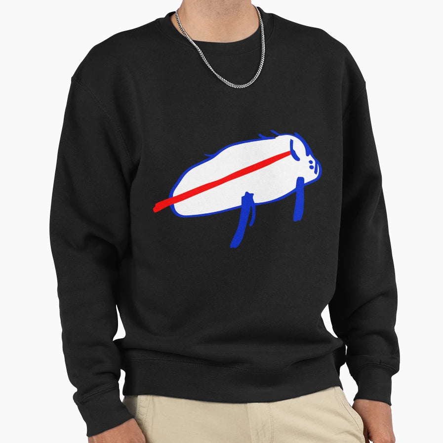 JA Potato Buffalo Drawing Funny Sweatshirt - Minimalist Print Men Women - T-Shirt, Sweatshirt, Hoodie