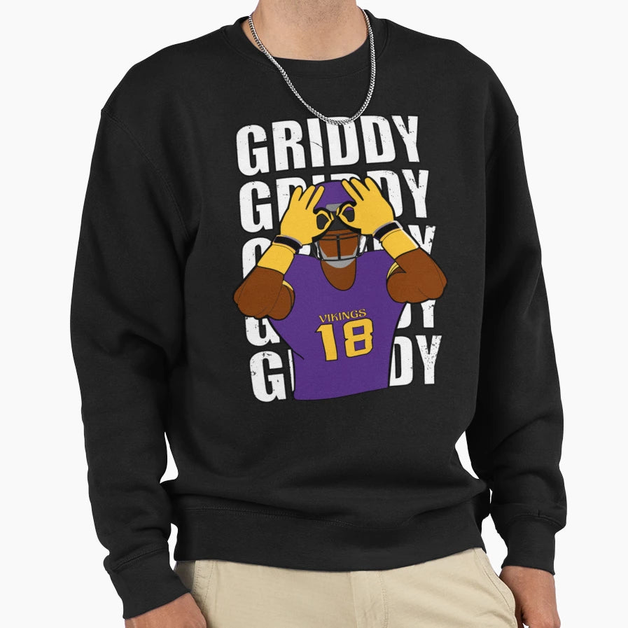 Get Griddy I JJ Sweatshirt - Minimalist Print for Adults - T-Shirt, Sweatshirt, Hoodie