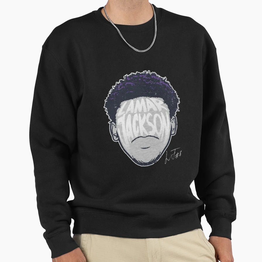 Lamar Baltimore Player Silhouette T-Shirt - Casual Everyday Wear Unisex - T-Shirt, Sweatshirt, Hoodie