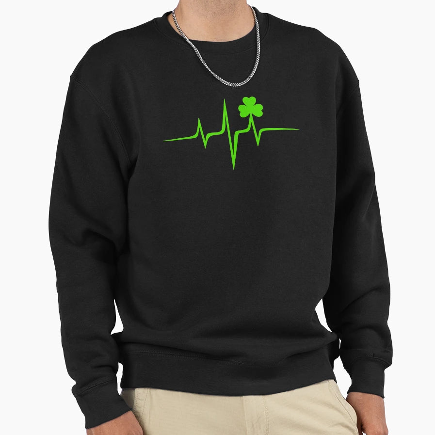Music Pulse Irish Frequency Wave Sweatshirt - Trendy Graphic Men Women - T-Shirt, Sweatshirt, Hoodie