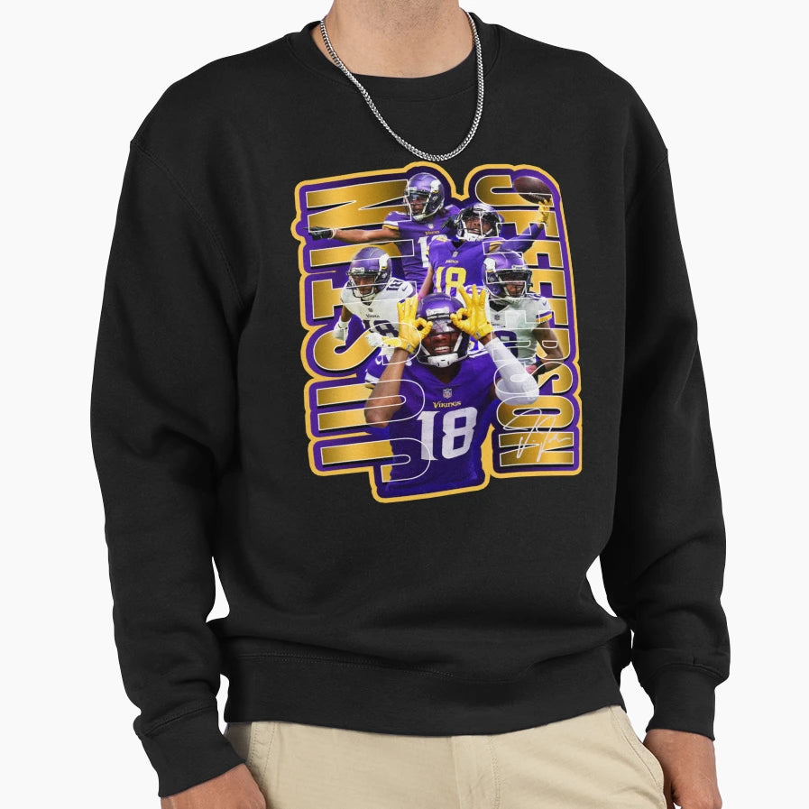 JJ Football Star Mvp Sweatshirt - Trendy Graphic Men Women - T-Shirt, Sweatshirt, Hoodie