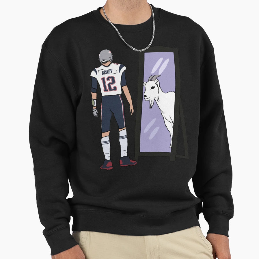 Brady Mirror Goat Sweatshirt - Graphic Print Men Women - T-Shirt, Sweatshirt, Hoodie