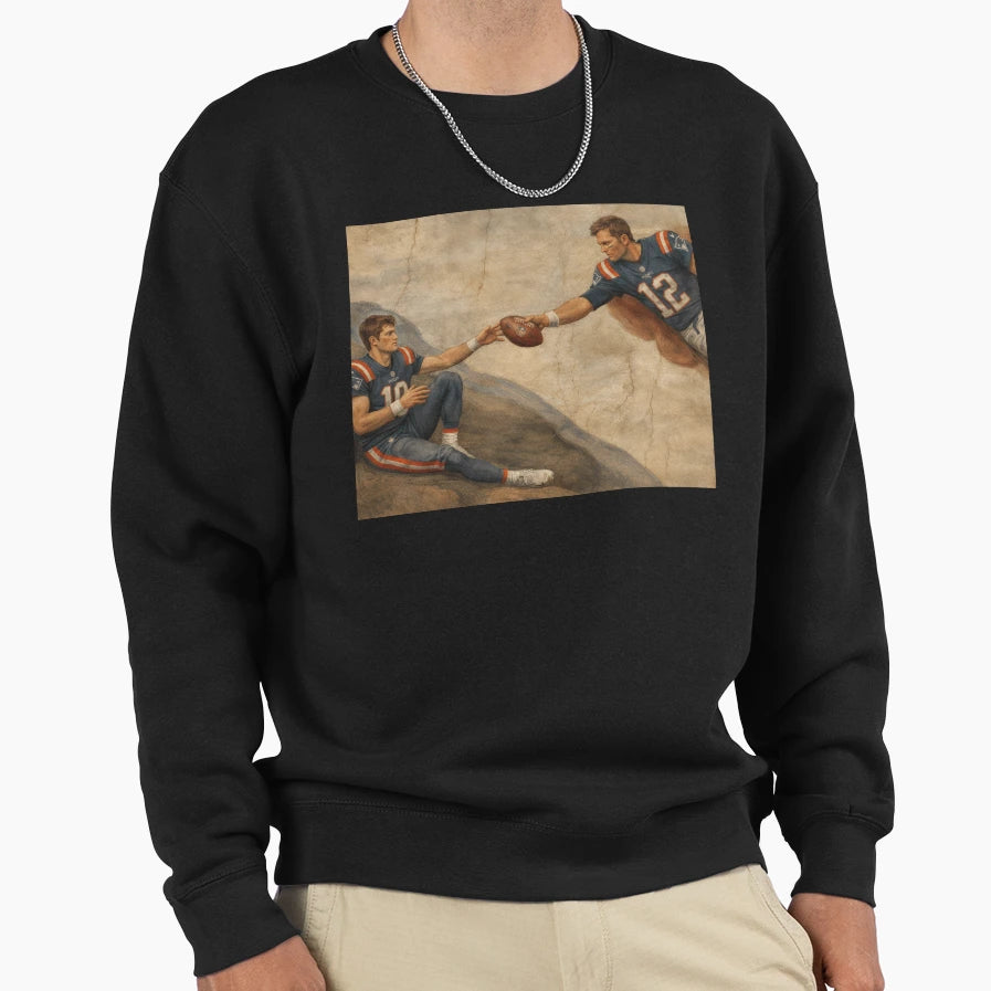 Creation TB And Drake Maye Sweatshirt - Aesthetic Graphic for Adults - T-Shirt, Sweatshirt, Hoodie