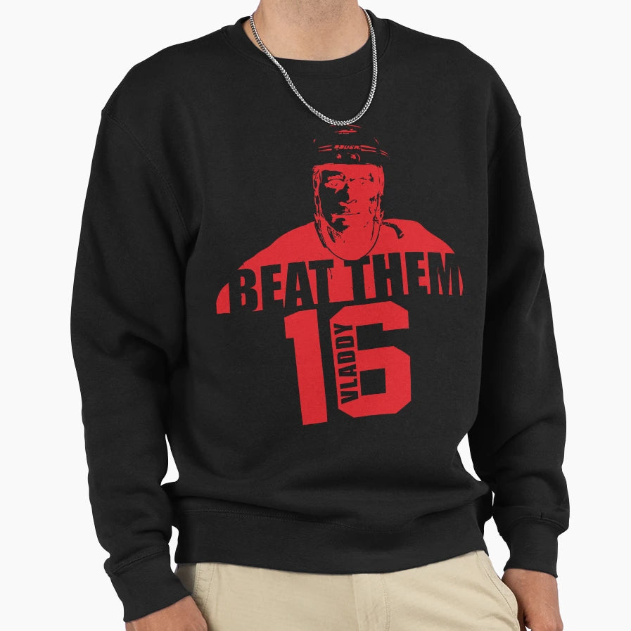 Beat Them Vladimir Konstantinov Sweatshirt - Aesthetic Graphic Unisex - T-Shirt, Sweatshirt, Hoodie