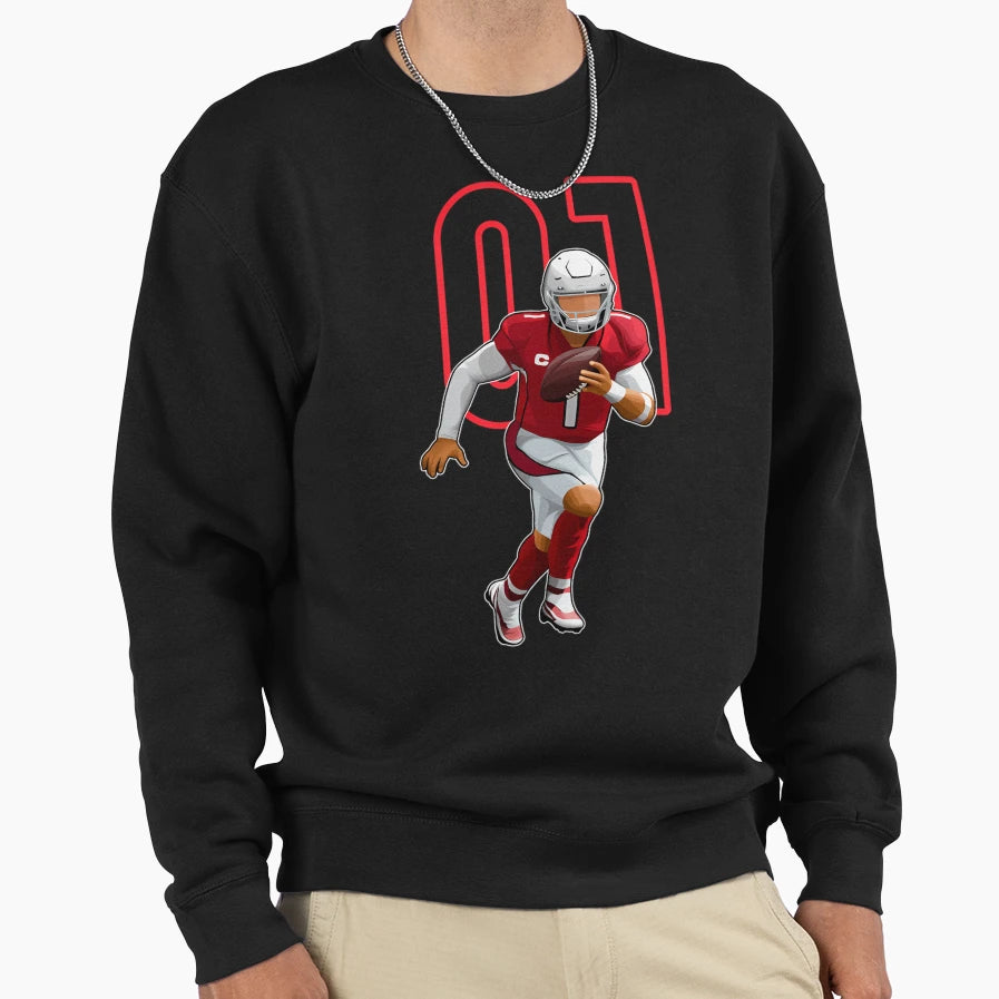 Kyler Murray Arizona 1 Number Sweatshirt - Custom Art Print Men Women - T-Shirt, Sweatshirt, Hoodie