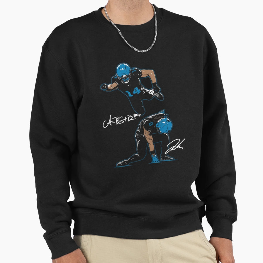 Amon Ra St Brown And JG Superheroes Sweatshirt - Novelty Apparel Unisex - T-Shirt, Sweatshirt, Hoodie