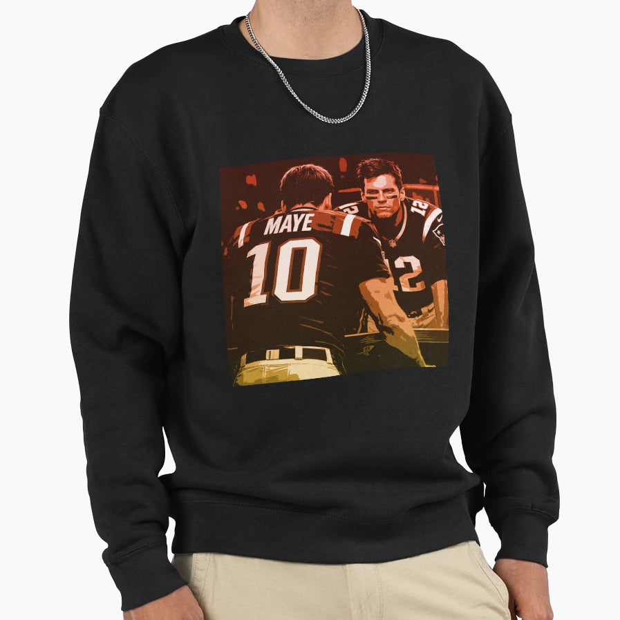 Tom Drake Maye 10 12 Sweatshirt - Unique Graphic Men Women - T-Shirt, Sweatshirt, Hoodie