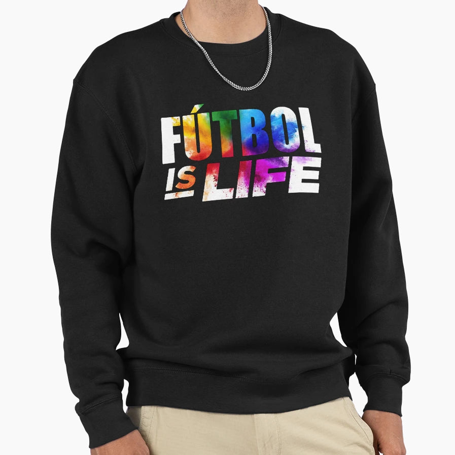 Logo Proud Futbol Is Life Gift Sweatshirt - Aesthetic Graphic for Adults - T-Shirt, Sweatshirt, Hoodie