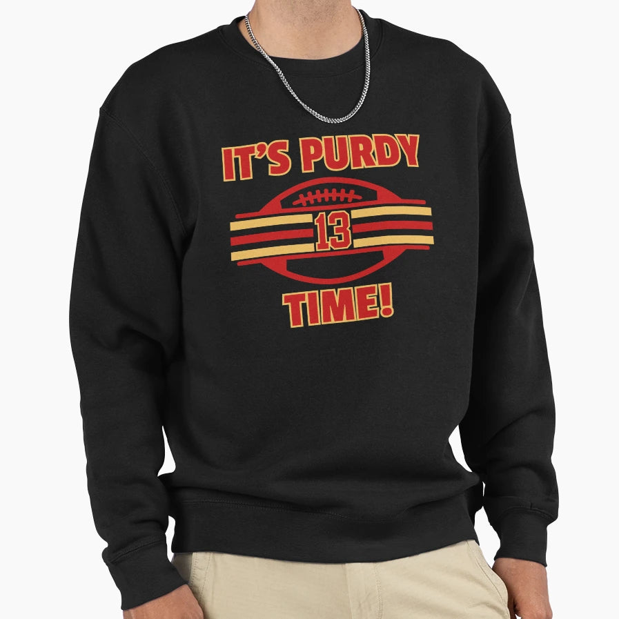 Purdy Time Sweatshirt - Fun Novelty Design for Adults - T-Shirt, Sweatshirt, Hoodie