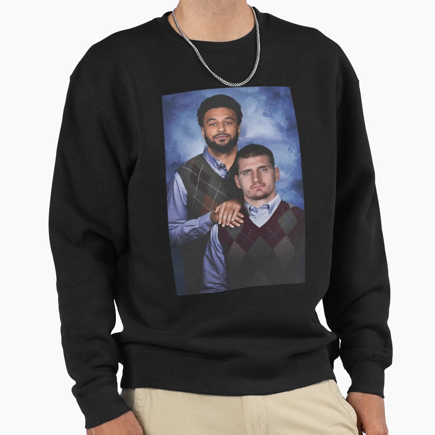 Nikola Jokic Jamal Murray Denver Nuggets Sweatshirt - Trendy Graphic Unisex - T-Shirt, Sweatshirt, Hoodie