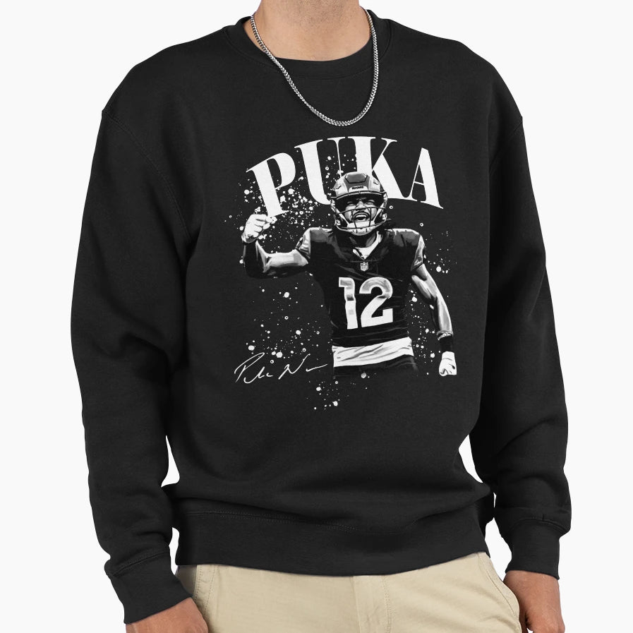 Puka Nacua Breached Art Sweatshirt - Casual Everyday Wear Men Women - T-Shirt, Sweatshirt, Hoodie