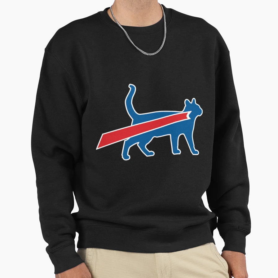 Cat Bills Super Cat Sweatshirt - Novelty Apparel Unisex - T-Shirt, Sweatshirt, Hoodie