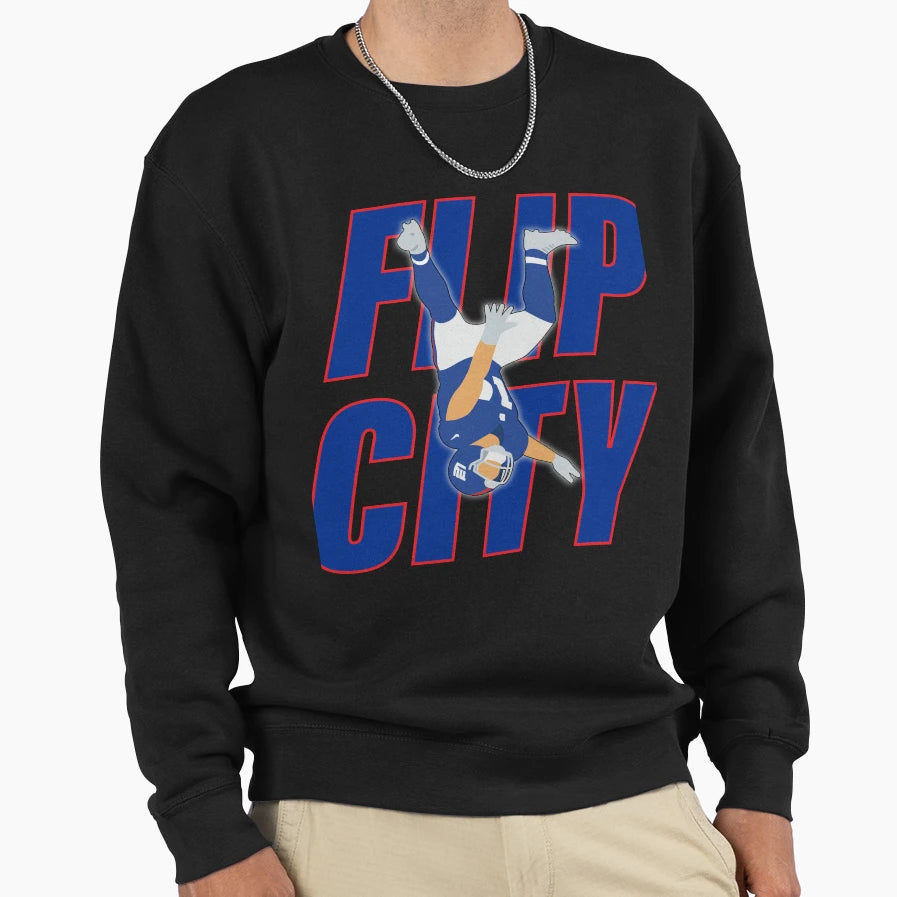 Cam Skattebo Flip City Ny Giants Sweatshirt - Graphic Print for Adults - T-Shirt, Sweatshirt, Hoodie