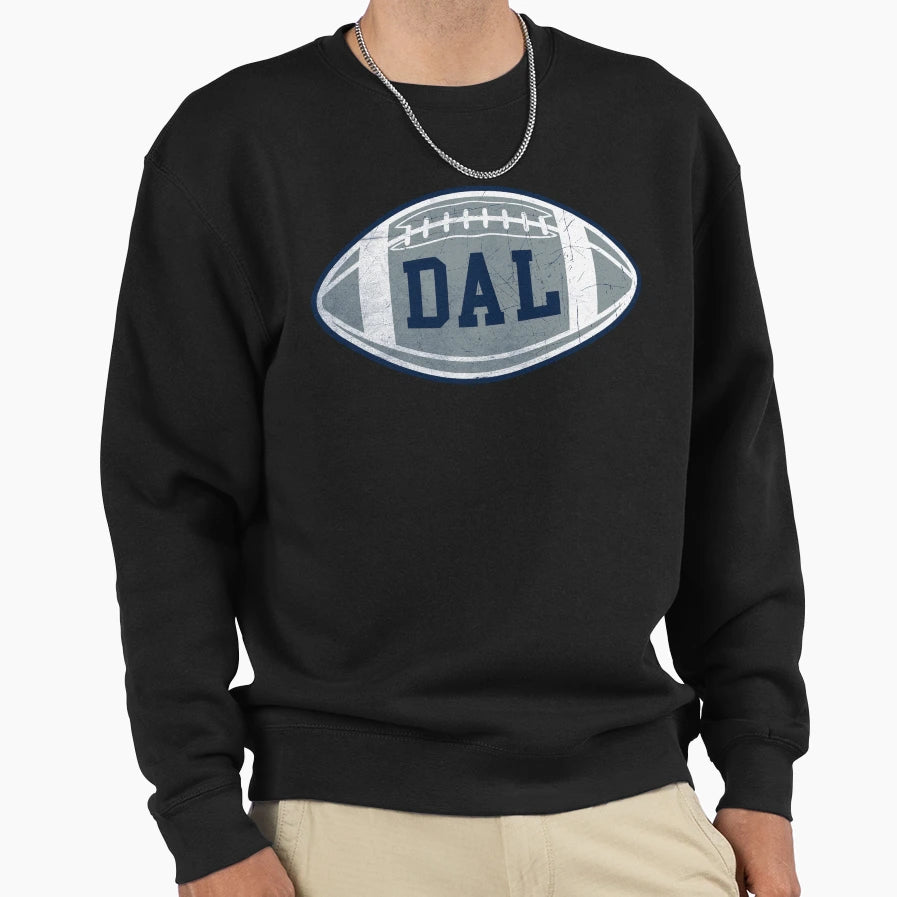 Dallas Throwback Football Sweatshirt - Streetwear Style Men Women - T-Shirt, Sweatshirt, Hoodie