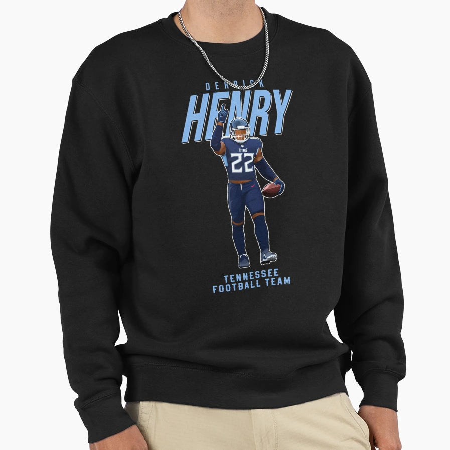 DH 22 Tennessee Football Team Sweatshirt - Streetwear Style for Adults - T-Shirt, Sweatshirt, Hoodie