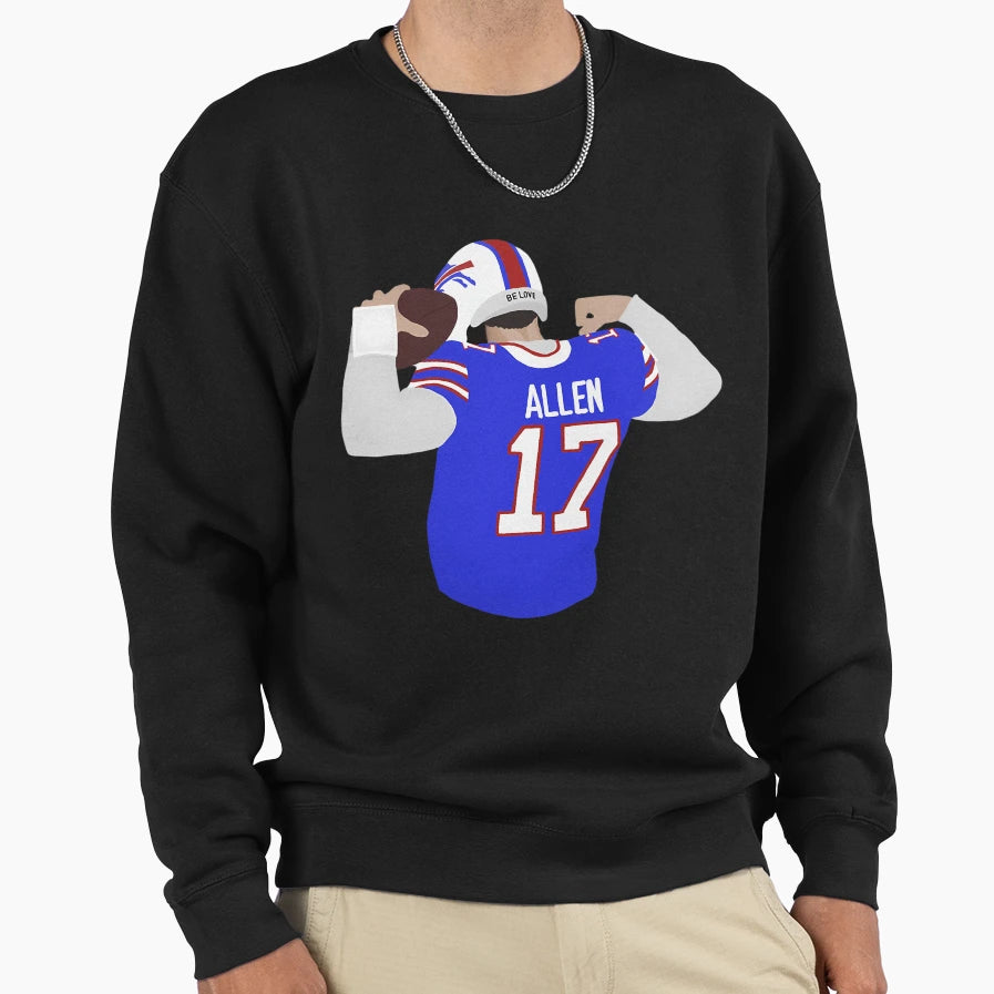 Josh Flex Funny Buffalo Bills Sweatshirt - Aesthetic Graphic Men Women - T-Shirt, Sweatshirt, Hoodie