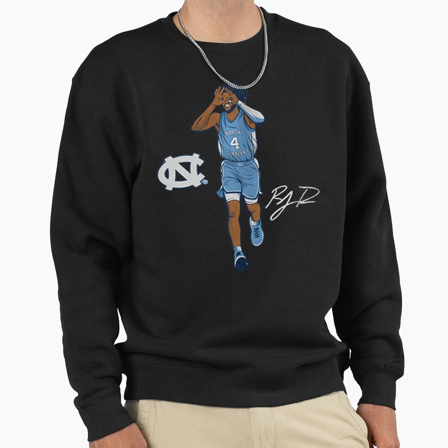 R J Davis Superstar Pose Sweatshirt - Unique Graphic for Adults - T-Shirt, Sweatshirt, Hoodie