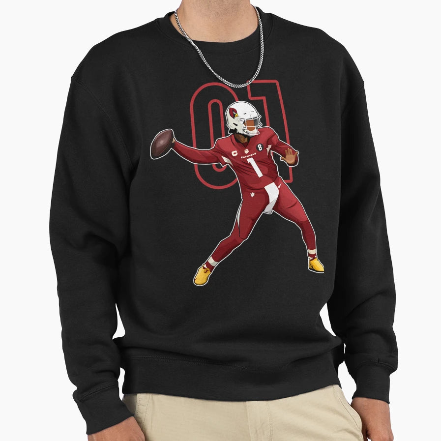 Kyler Murray Arizona 1 Number Sweatshirt - Casual Everyday Wear for Adults - T-Shirt, Sweatshirt, Hoodie