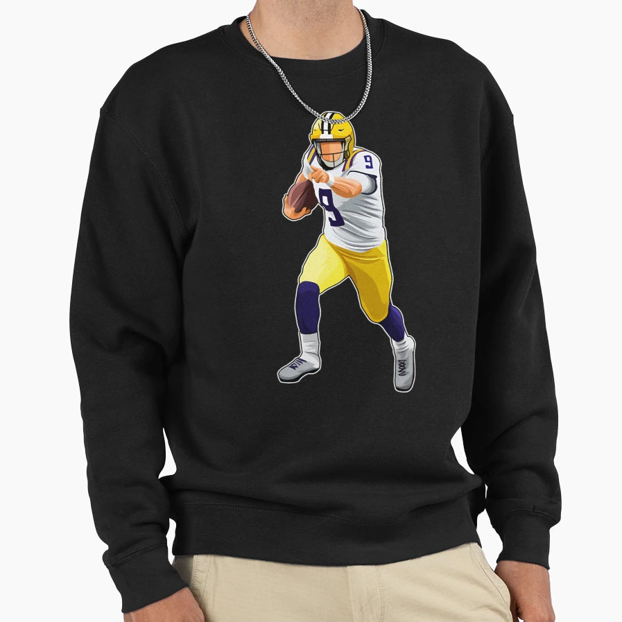 Joeburrow 9 Move Ball Sweatshirt - Custom Art Print Unisex - T-Shirt, Sweatshirt, Hoodie