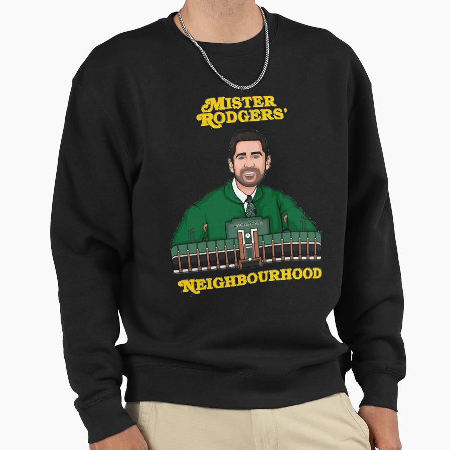 Green Bay Rodgers 12 Mr Rodgers Sweatshirt - Trendy Graphic Men Women - T-Shirt, Sweatshirt, Hoodie