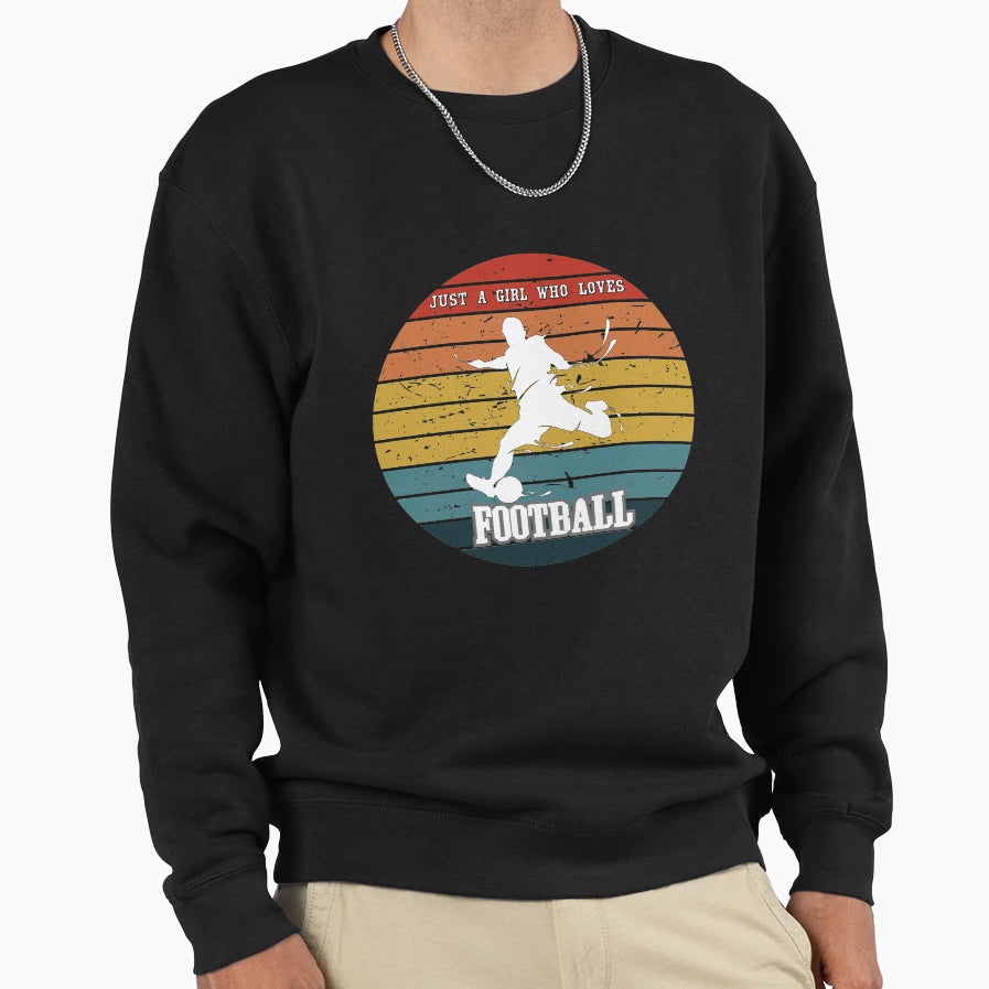 Just Who Loves Football Sweatshirt - Novelty Apparel for Adults - T-Shirt, Sweatshirt, Hoodie