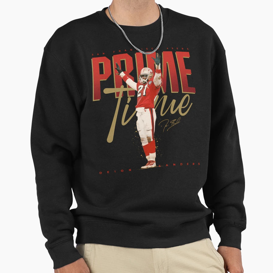 Deion Sanders Primetime Sweatshirt - Custom Art Print Unisex - T-Shirt, Sweatshirt, Hoodie