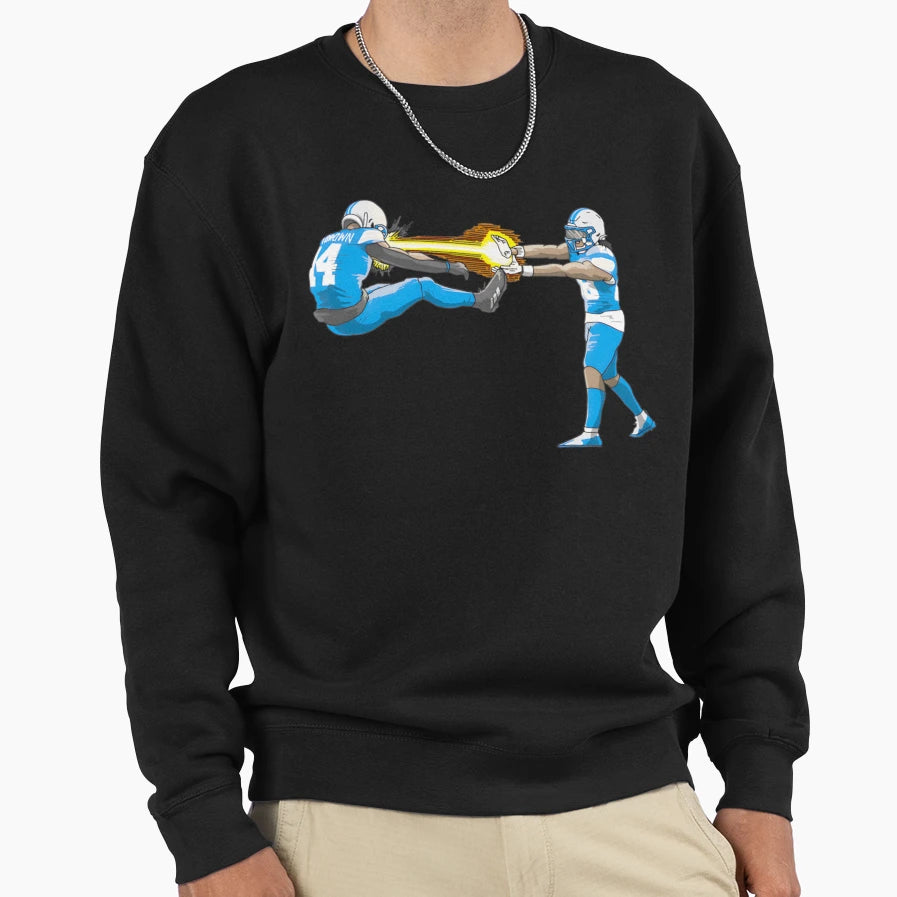 Amon Ra St Browns Iconic Energy Blast Sweatshirt - Trendy Graphic Men Women - T-Shirt, Sweatshirt, Hoodie