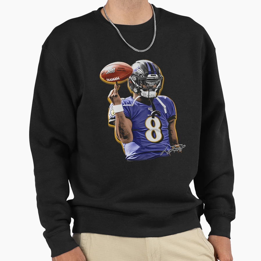 Lamar Ball Control Sweatshirt - Casual Everyday Wear for Adults - T-Shirt, Sweatshirt, Hoodie