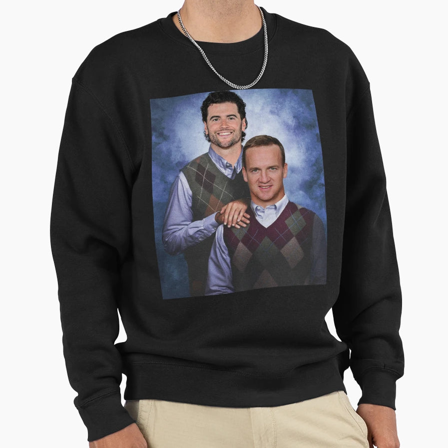 Peyton Manning Jarrett Stidham Sweatshirt - Casual Everyday Wear Men Women - T-Shirt, Sweatshirt, Hoodie