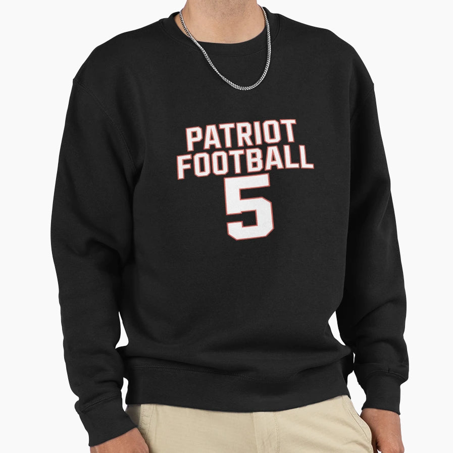 Patriot Football 5 Sweatshirt - Minimalist Print for Adults - T-Shirt, Sweatshirt, Hoodie