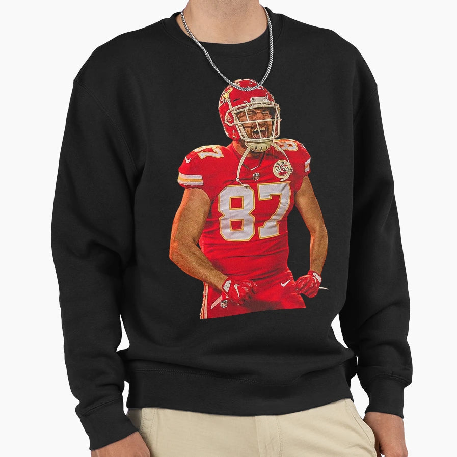 Kansas City Chiefs Mahomes Kelce Sweatshirt - Custom Art Print for Adults - T-Shirt, Sweatshirt, Hoodie