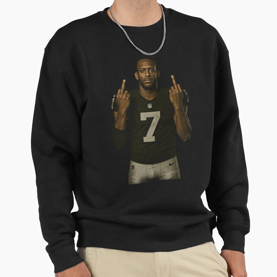 Geno Smith No Luck Just Hate Raiders Sweatshirt - Novelty Apparel Unisex - T-Shirt, Sweatshirt, Hoodie