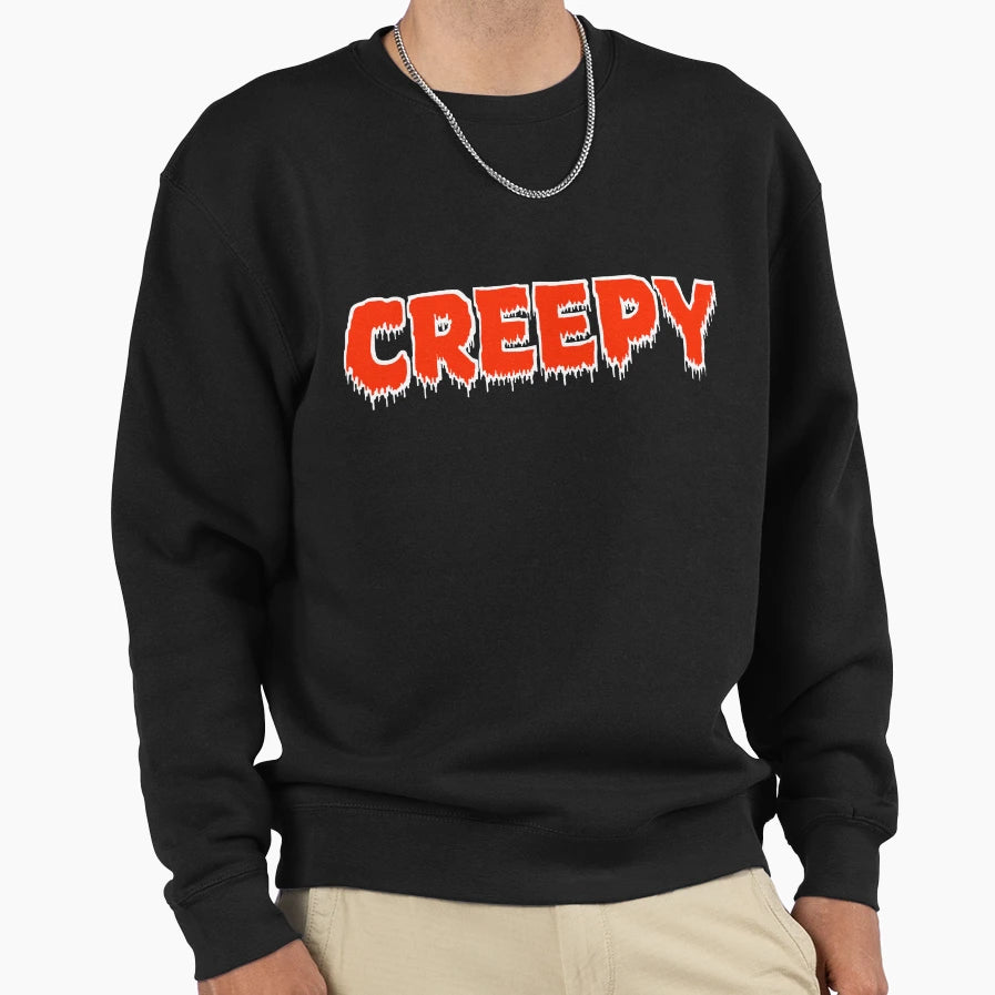 Creepy Sweatshirt - Custom Art Print Men Women - T-Shirt, Sweatshirt, Hoodie